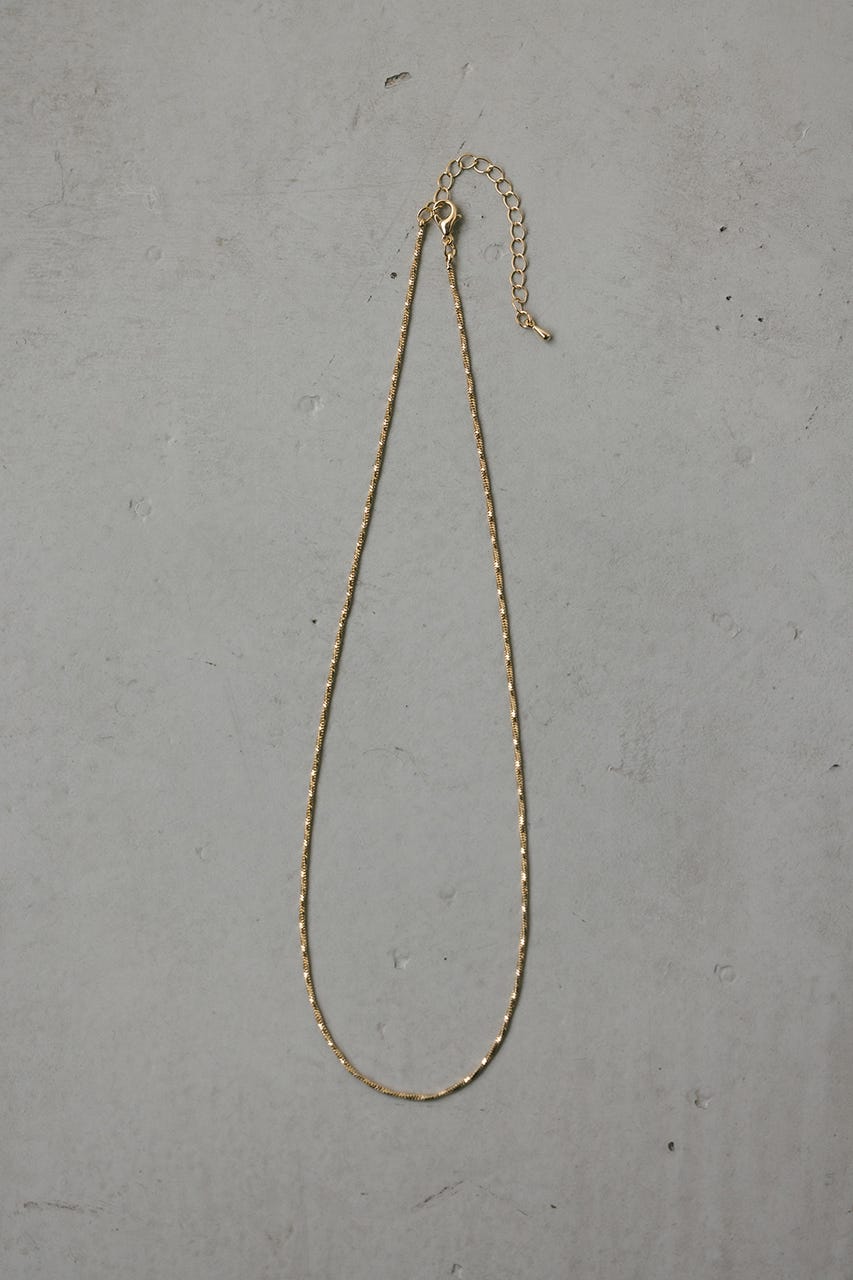 スネイクグリッターネックレス GLD FREE