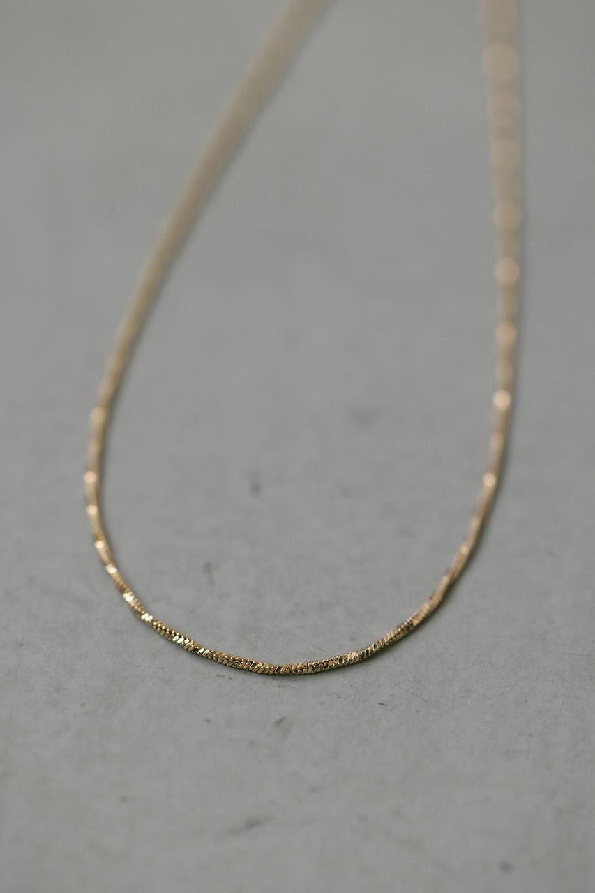 スネイクグリッターネックレス GLD FREE