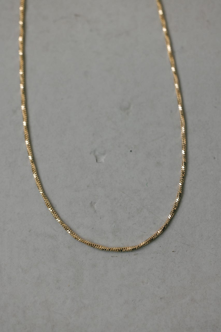 スネイクグリッターネックレス GLD FREE