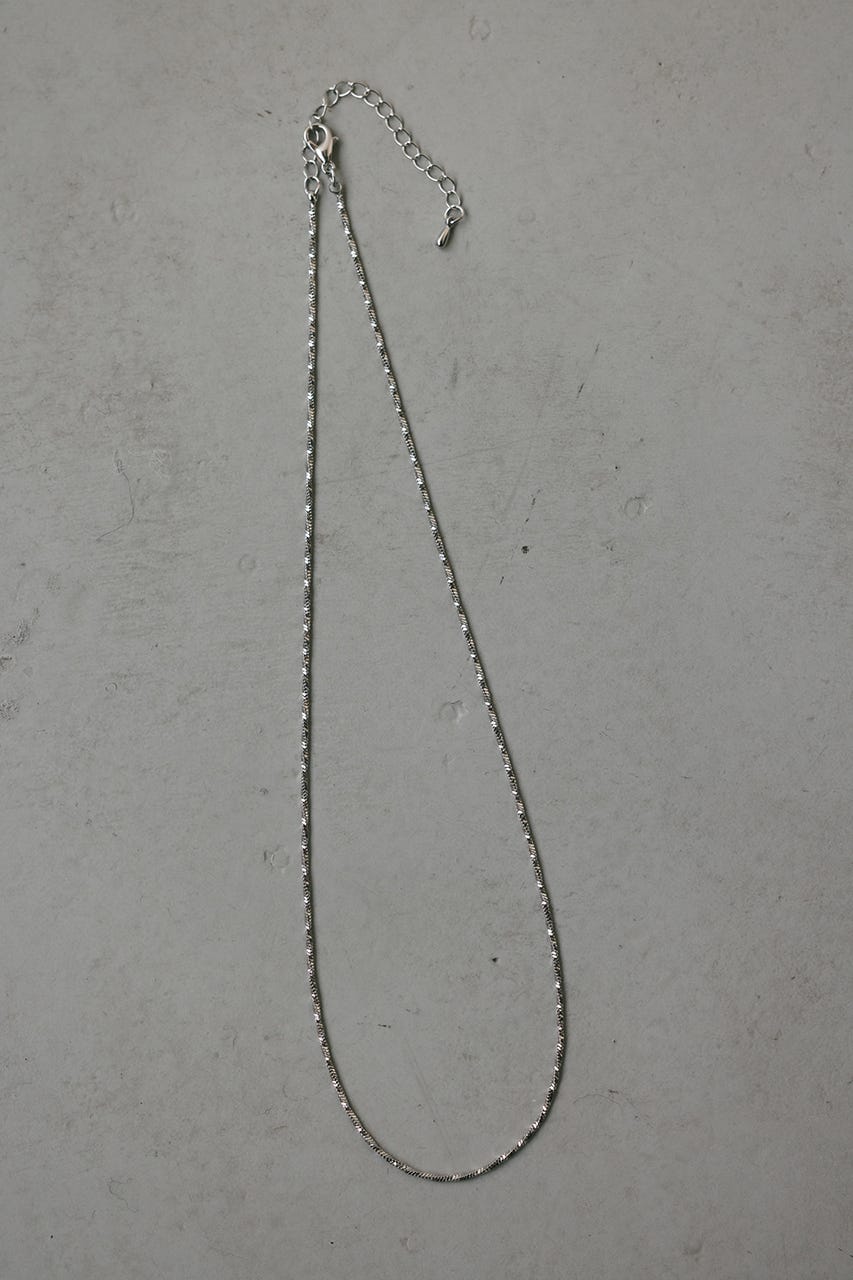 スネイクグリッターネックレス SLV FREE