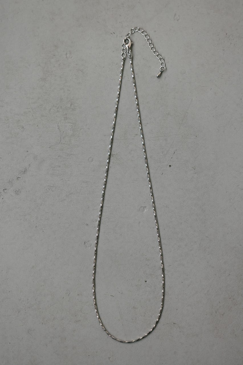 スネイクグリッターネックレス SLV FREE