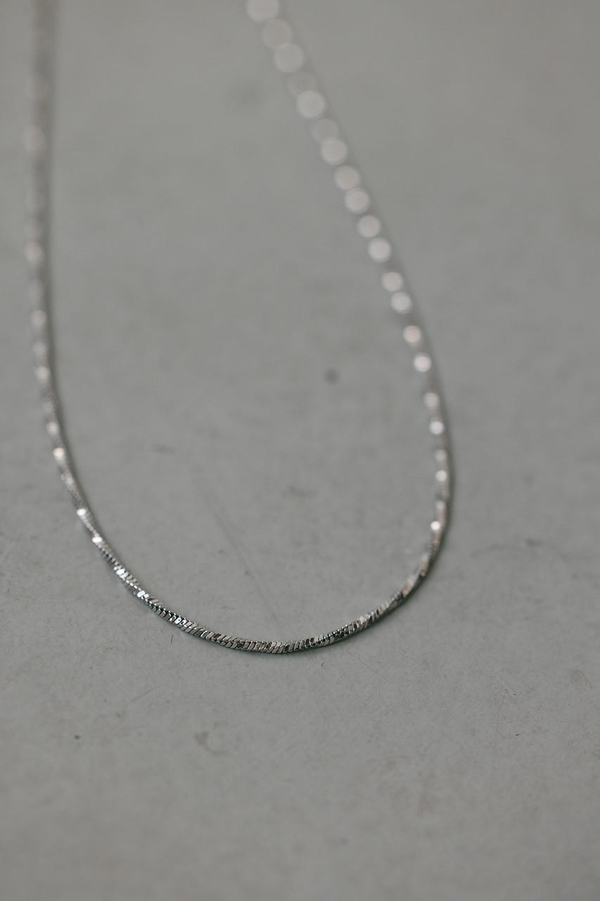 スネイクグリッターネックレス SLV FREE