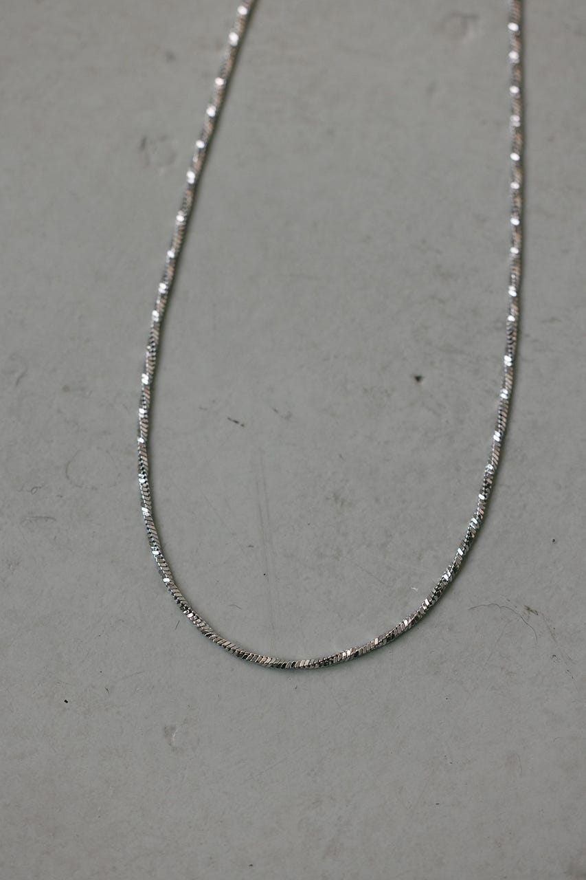 スネイクグリッターネックレス SLV FREE