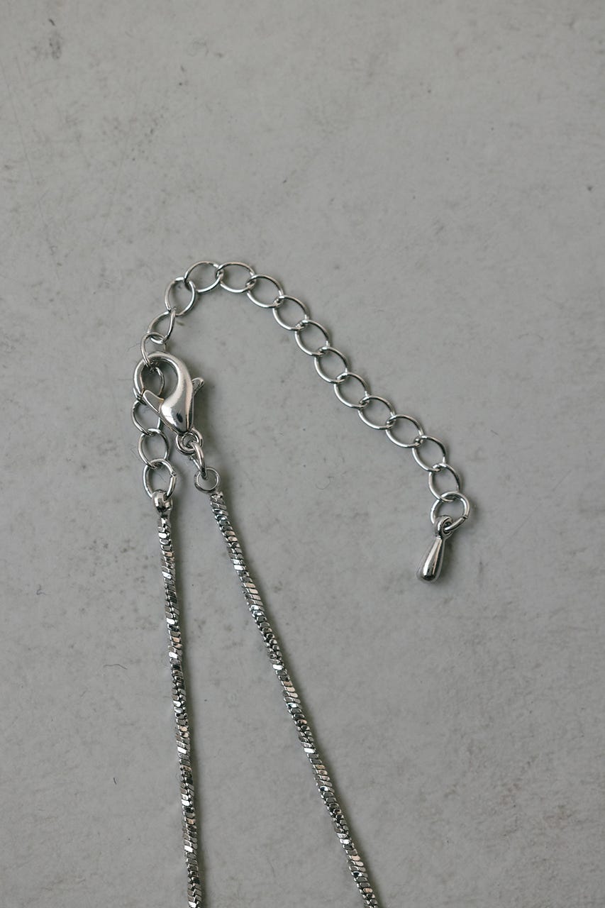 スネイクグリッターネックレス SLV FREE