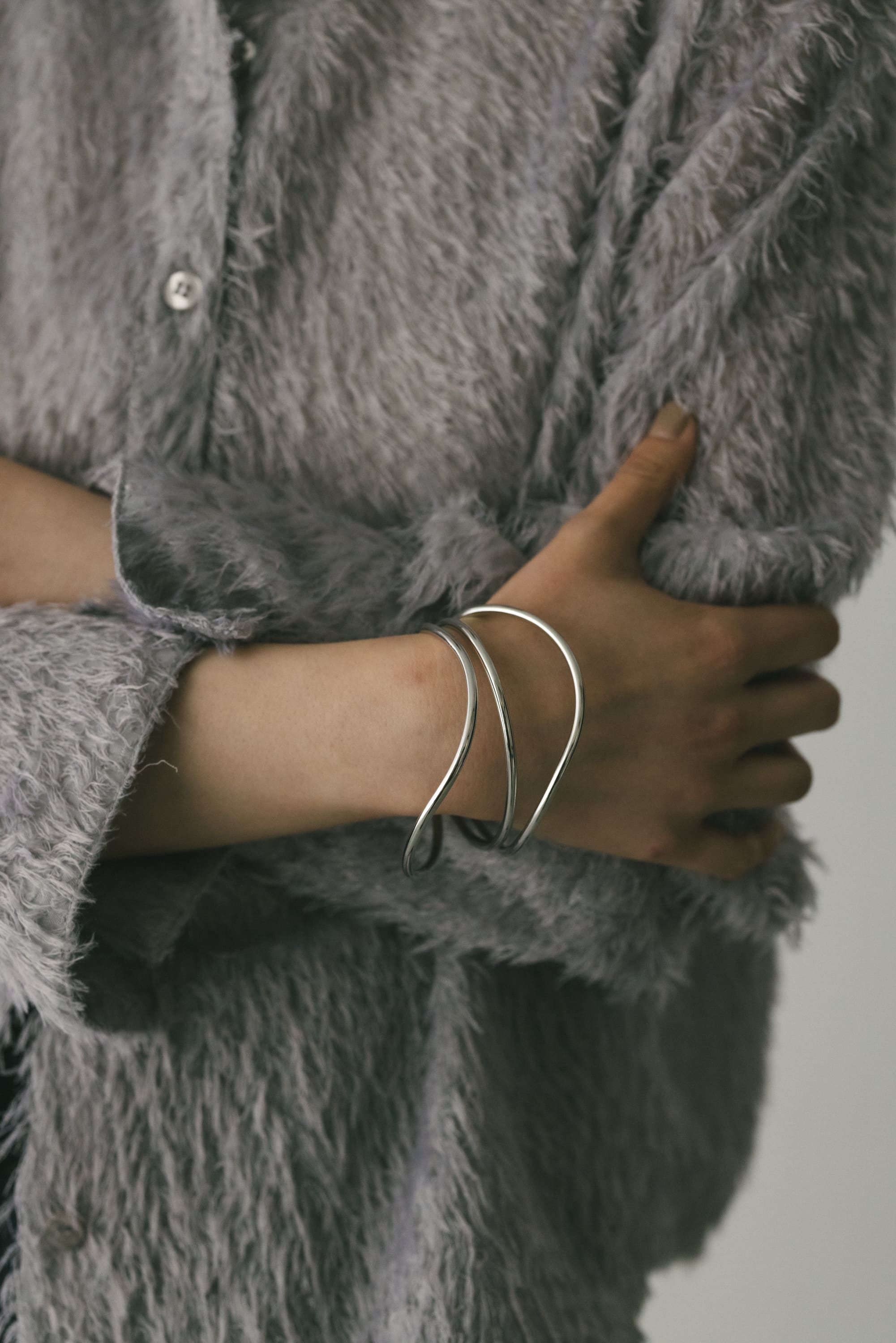 ウェーブバングル SLV FREE