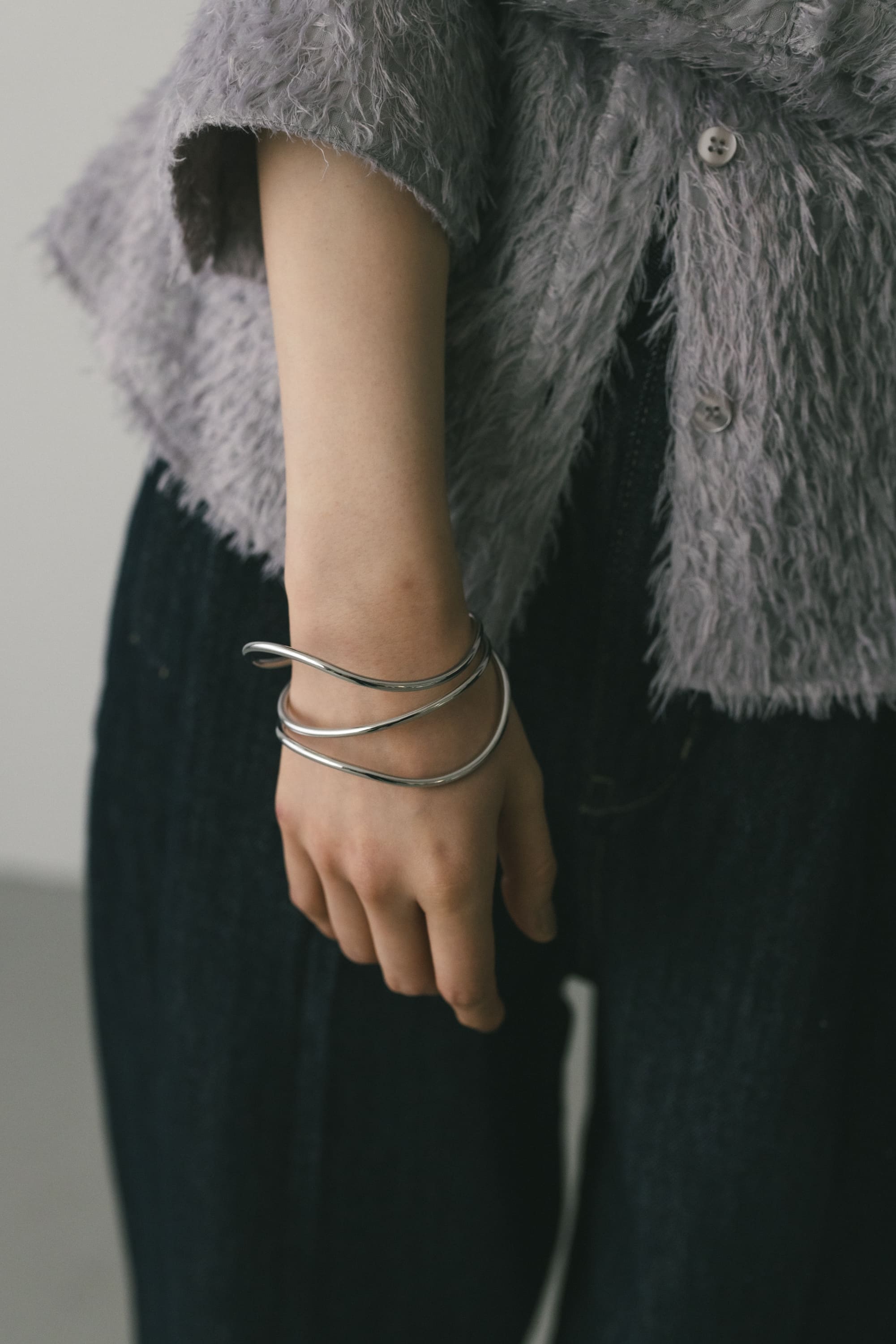 ウェーブバングル SLV FREE