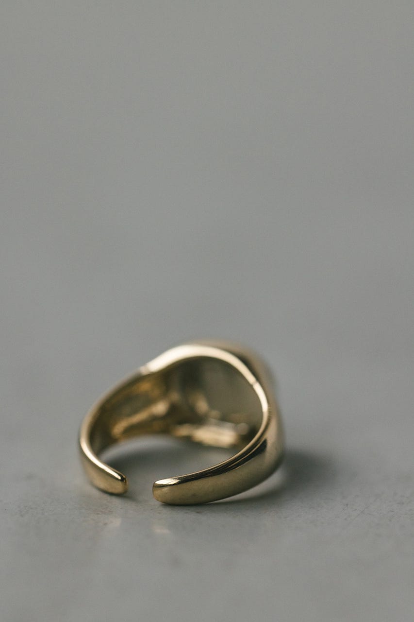 サークルシグネットリング GLD FREE