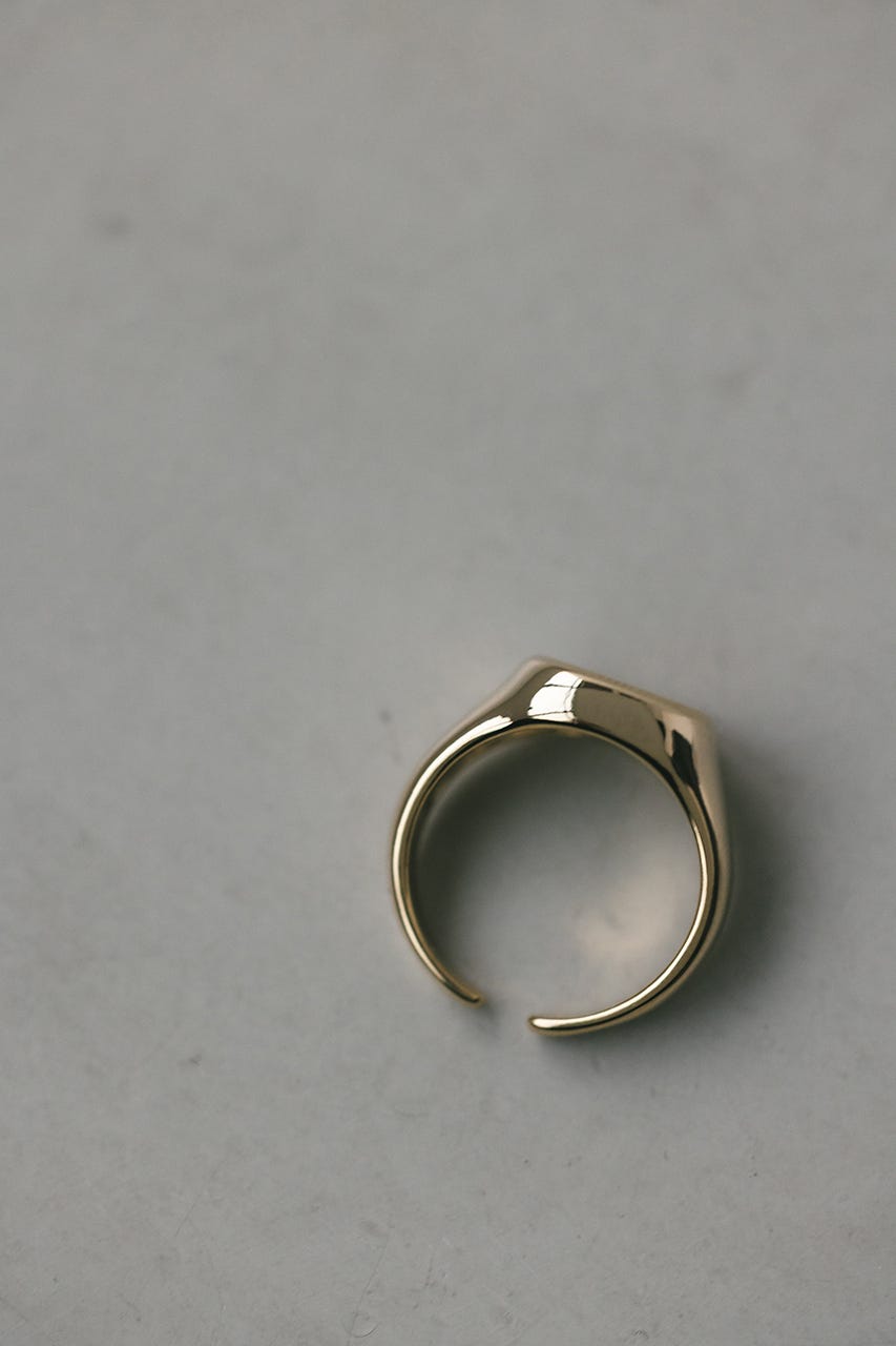 サークルシグネットリング GLD FREE