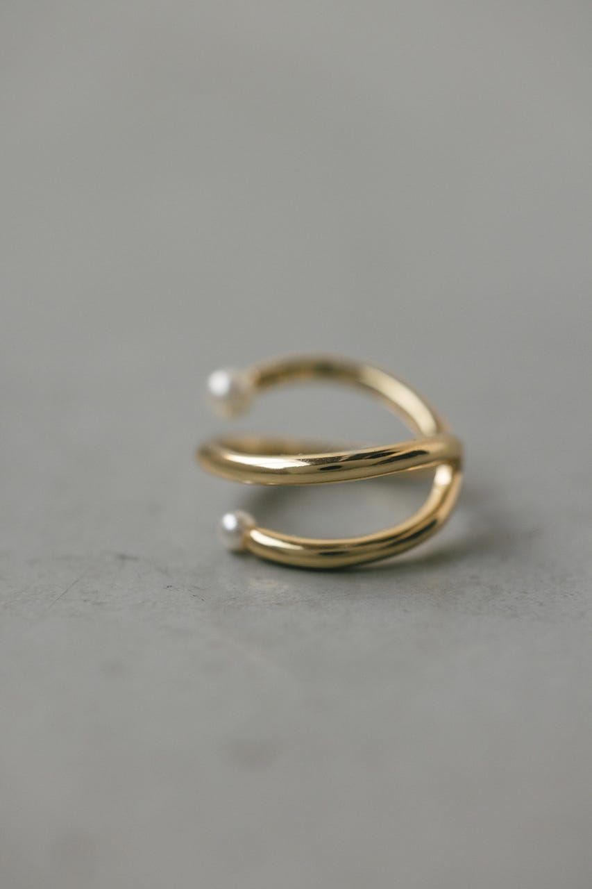 イミテーションパールリング GLD FREE