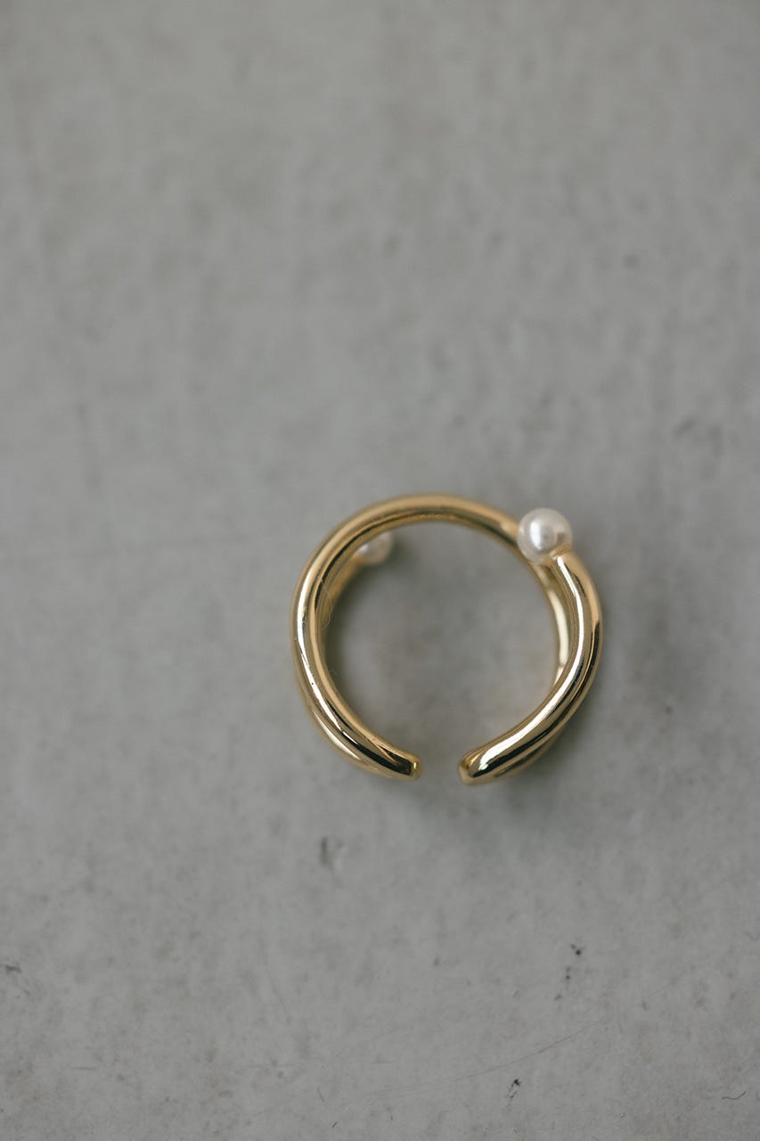 イミテーションパールリング GLD FREE