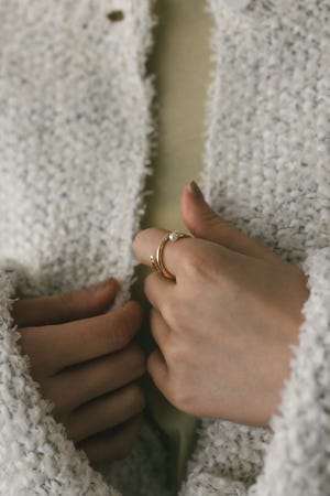 イミテーションパールリング