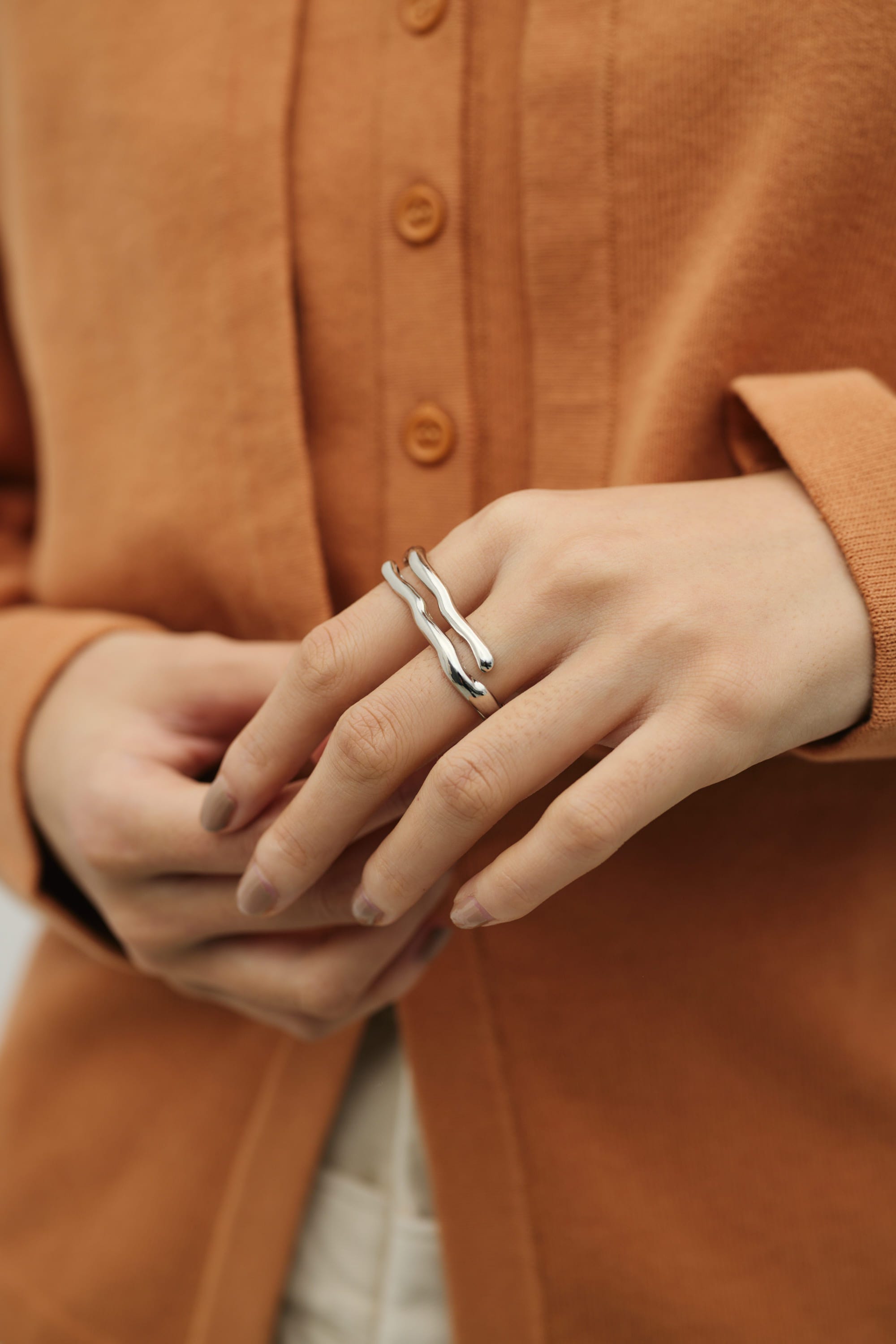 ダブルフィンガーリング SLV FREE