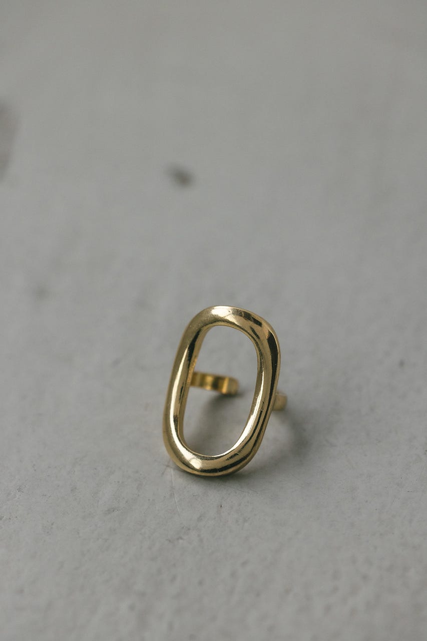 オーバルモチーフリング GLD FREE