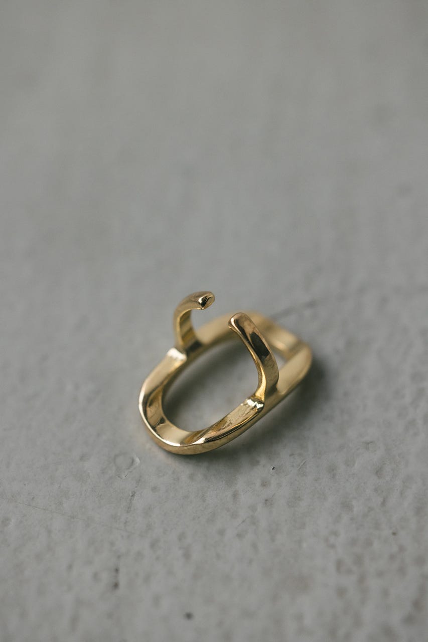 オーバルモチーフリング GLD FREE