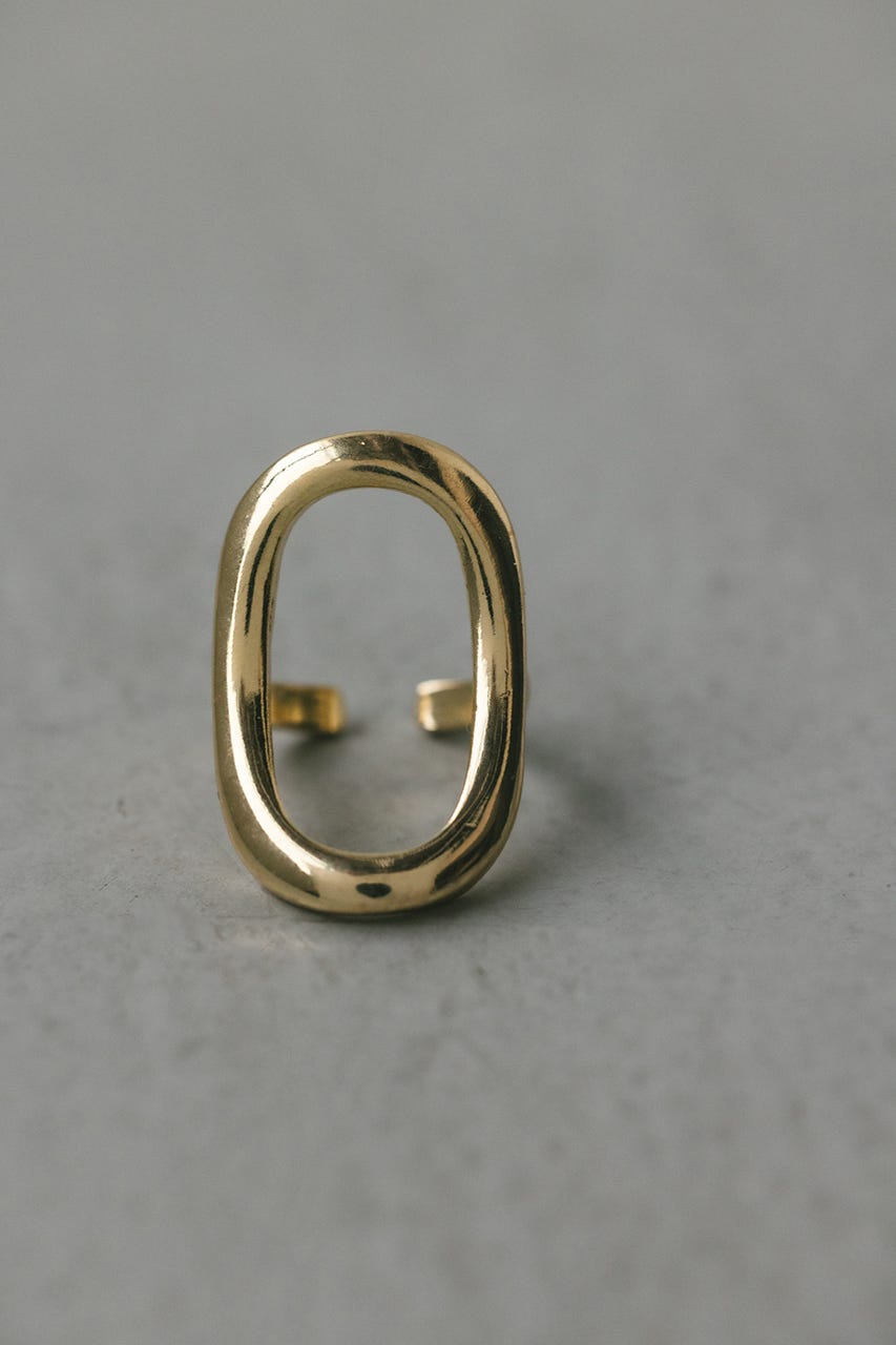 オーバルモチーフリング GLD FREE