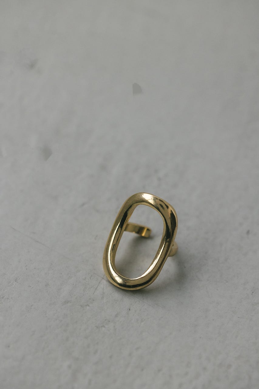 オーバルモチーフリング GLD FREE