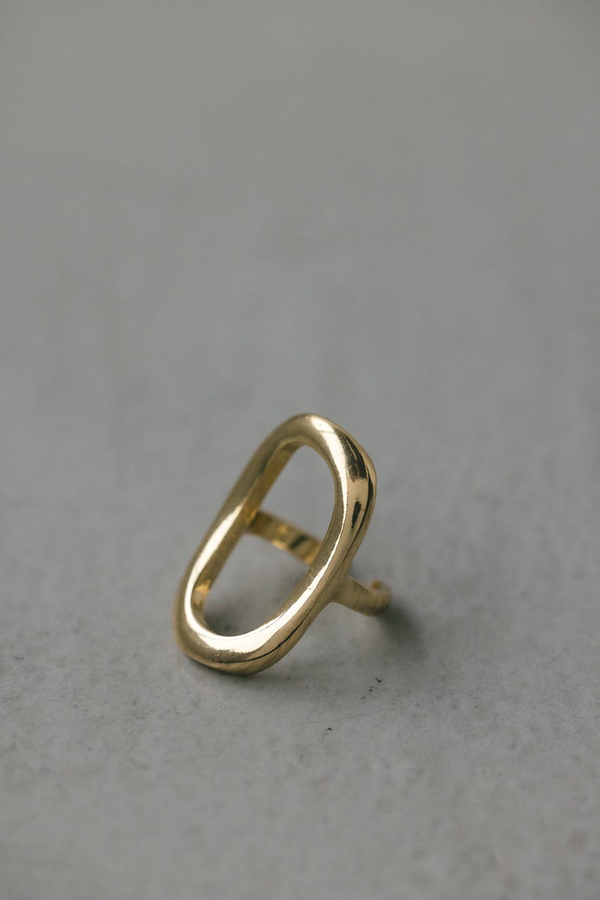 オーバルモチーフリング GLD FREE