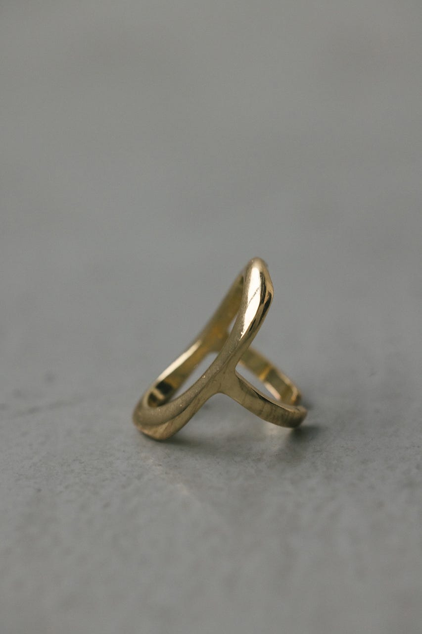 オーバルモチーフリング GLD FREE