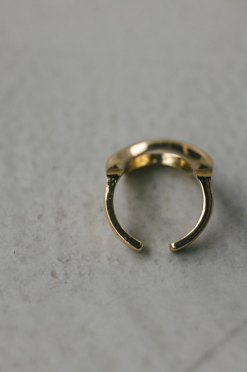 オーバルモチーフリング GLD FREE