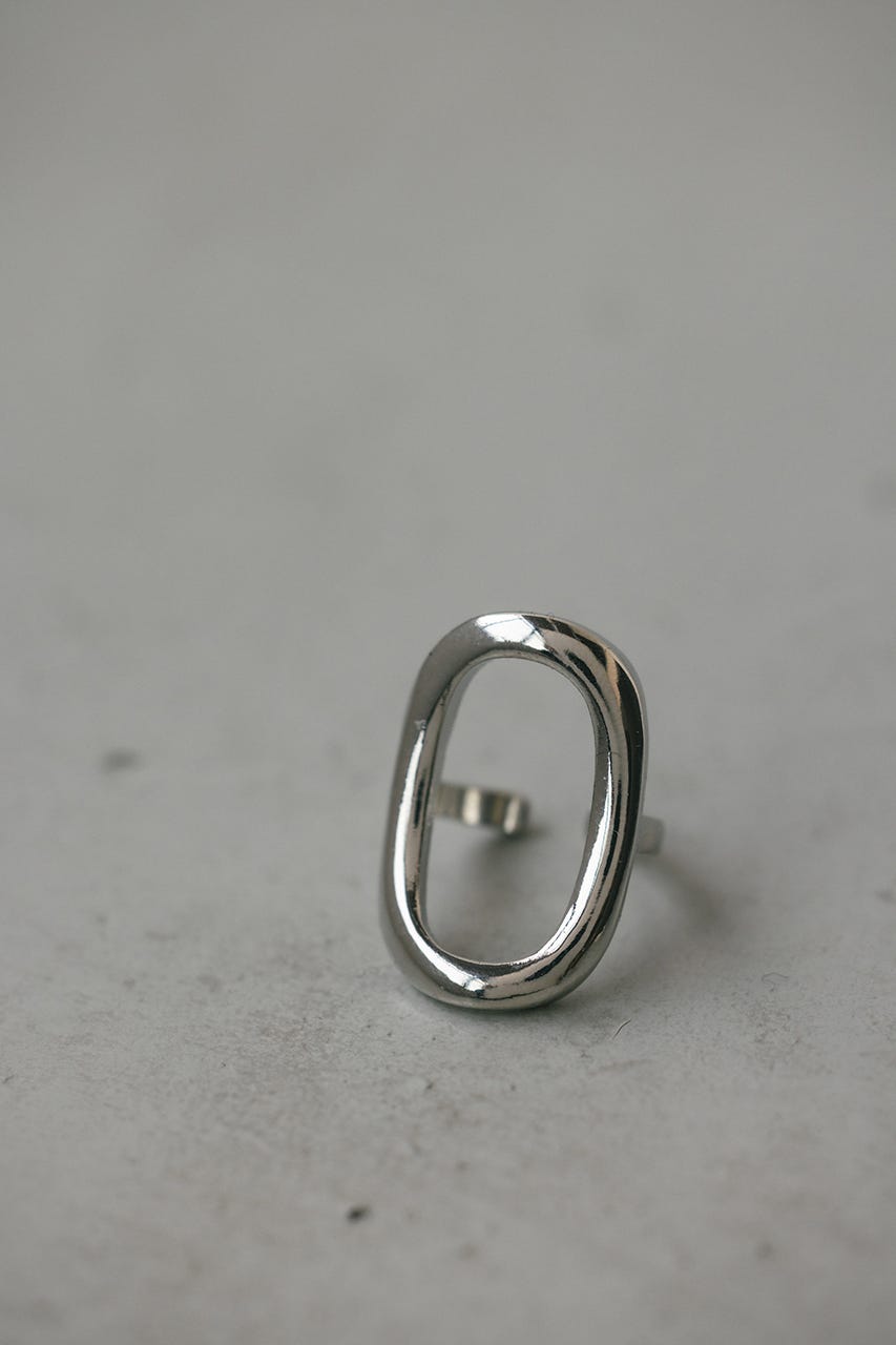 オーバルモチーフリング SLV FREE