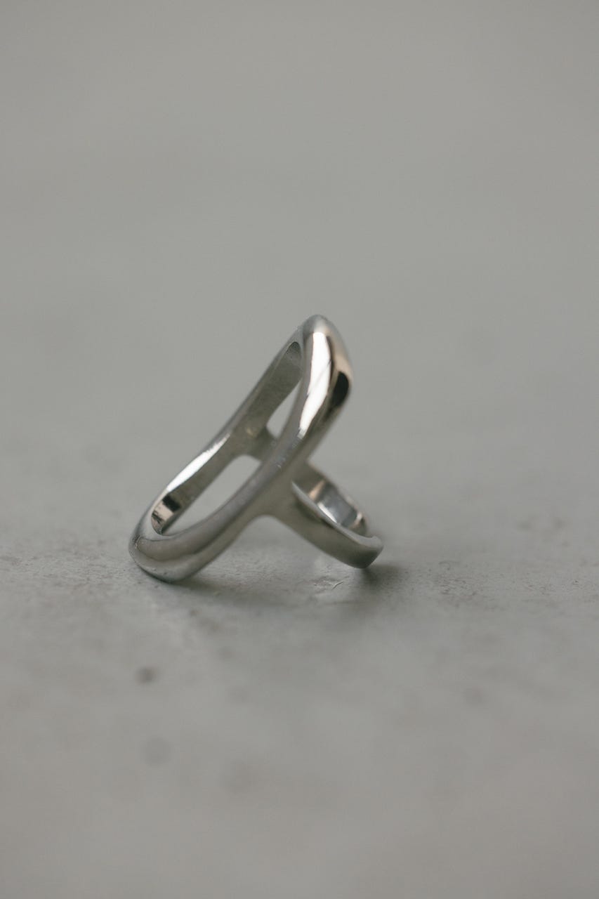 オーバルモチーフリング SLV FREE