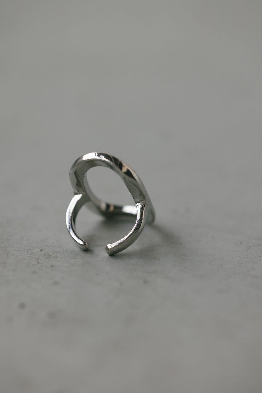 オーバルモチーフリング SLV FREE