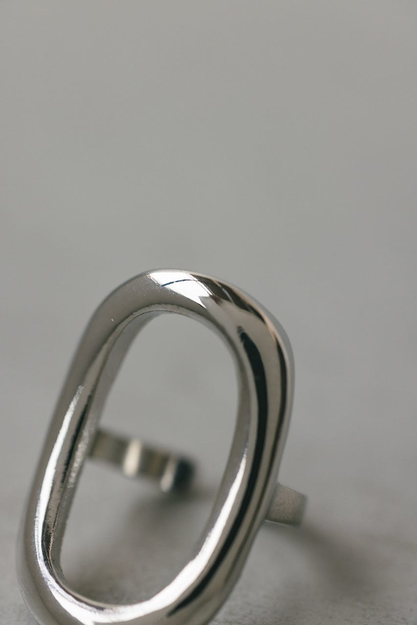 オーバルモチーフリング SLV FREE