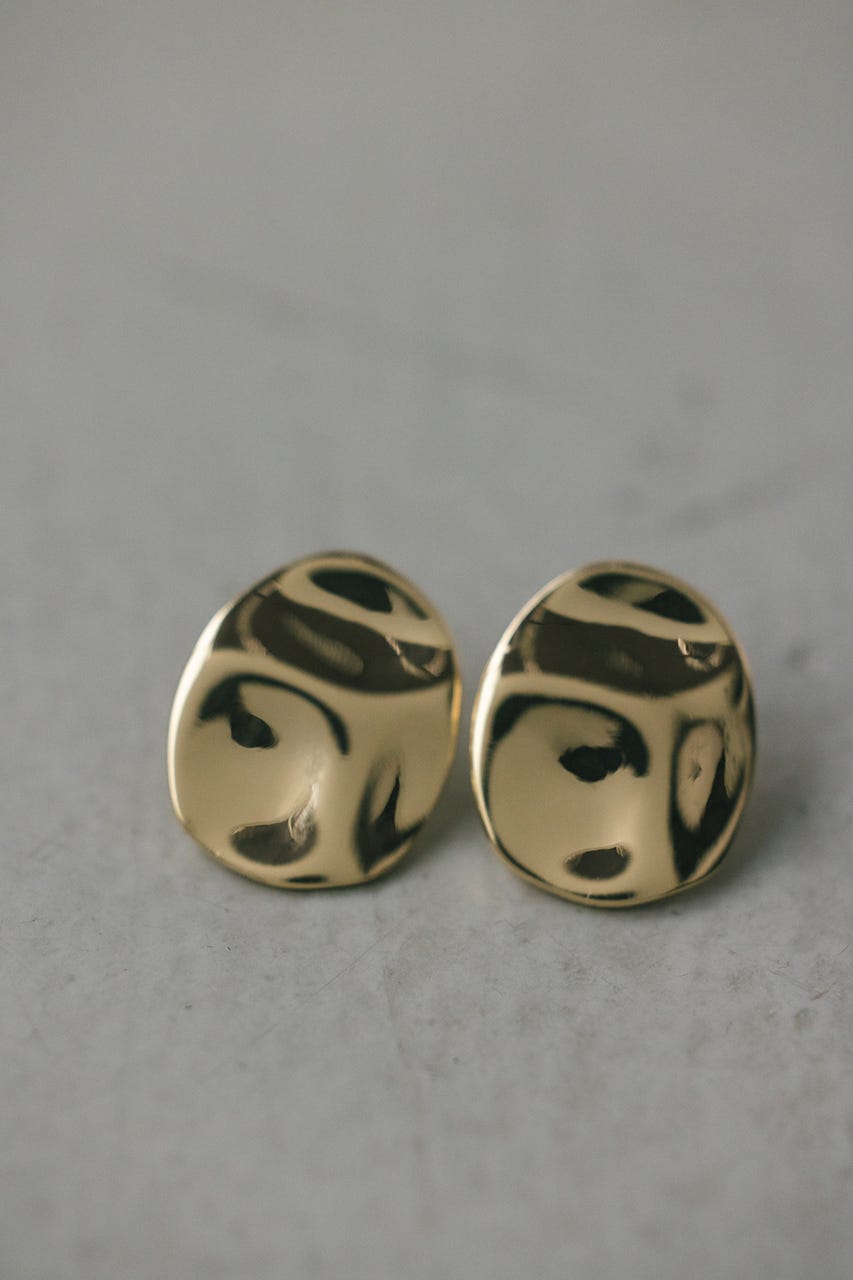 ラバフラットピアス GLD FREE