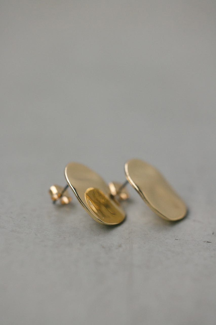 ラバフラットピアス GLD FREE