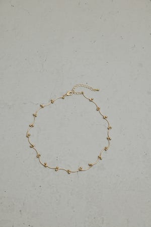 ウェーブデザインチェーンネックレス