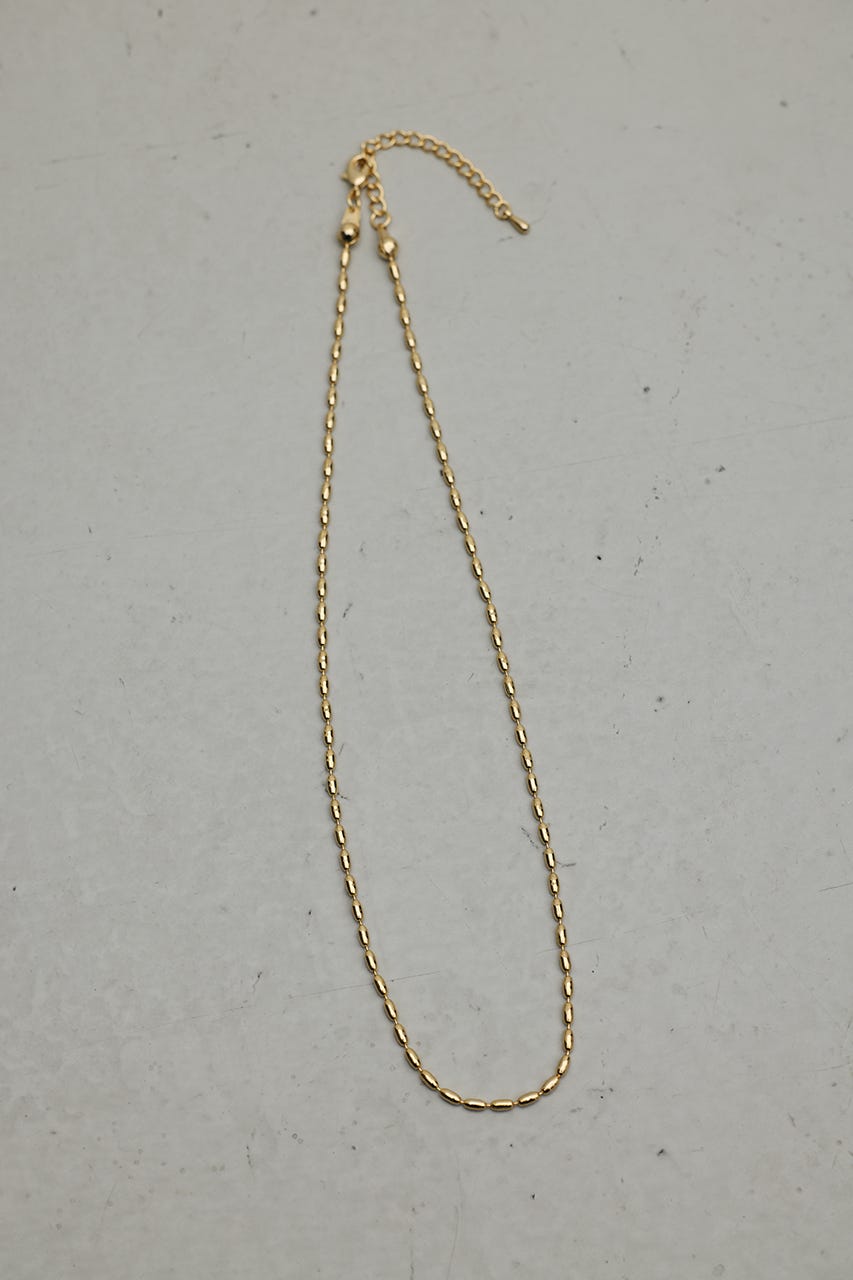 オーバルチェーンネックレス GLD FREE