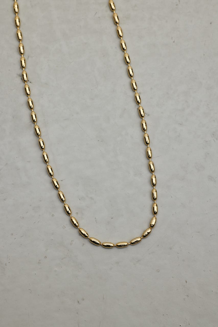 オーバルチェーンネックレス GLD FREE