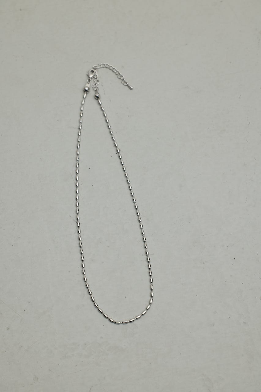 オーバルチェーンネックレス SLV FREE
