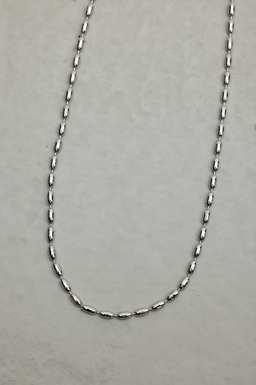 オーバルチェーンネックレス SLV FREE