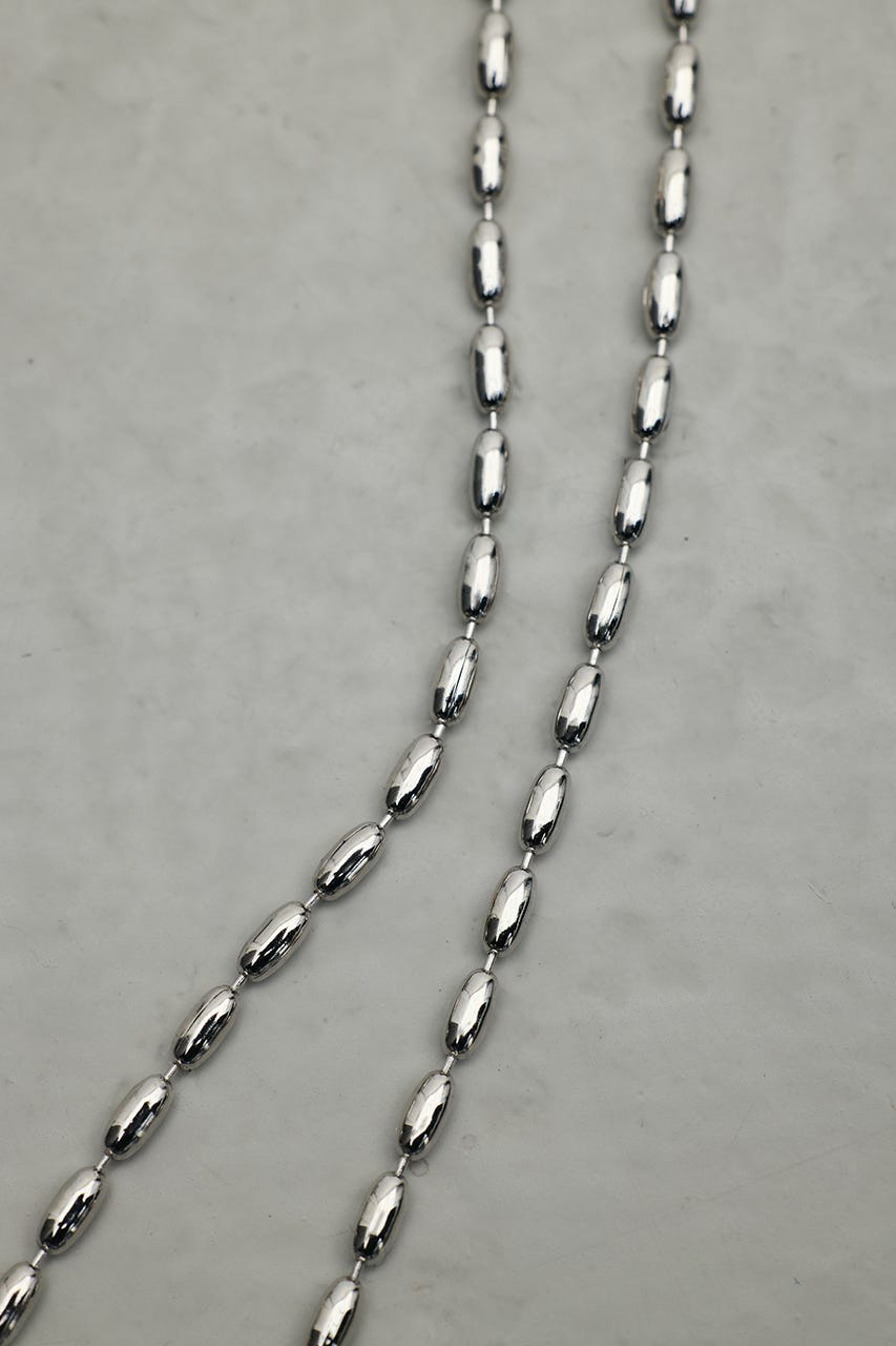 オーバルチェーンネックレス SLV FREE