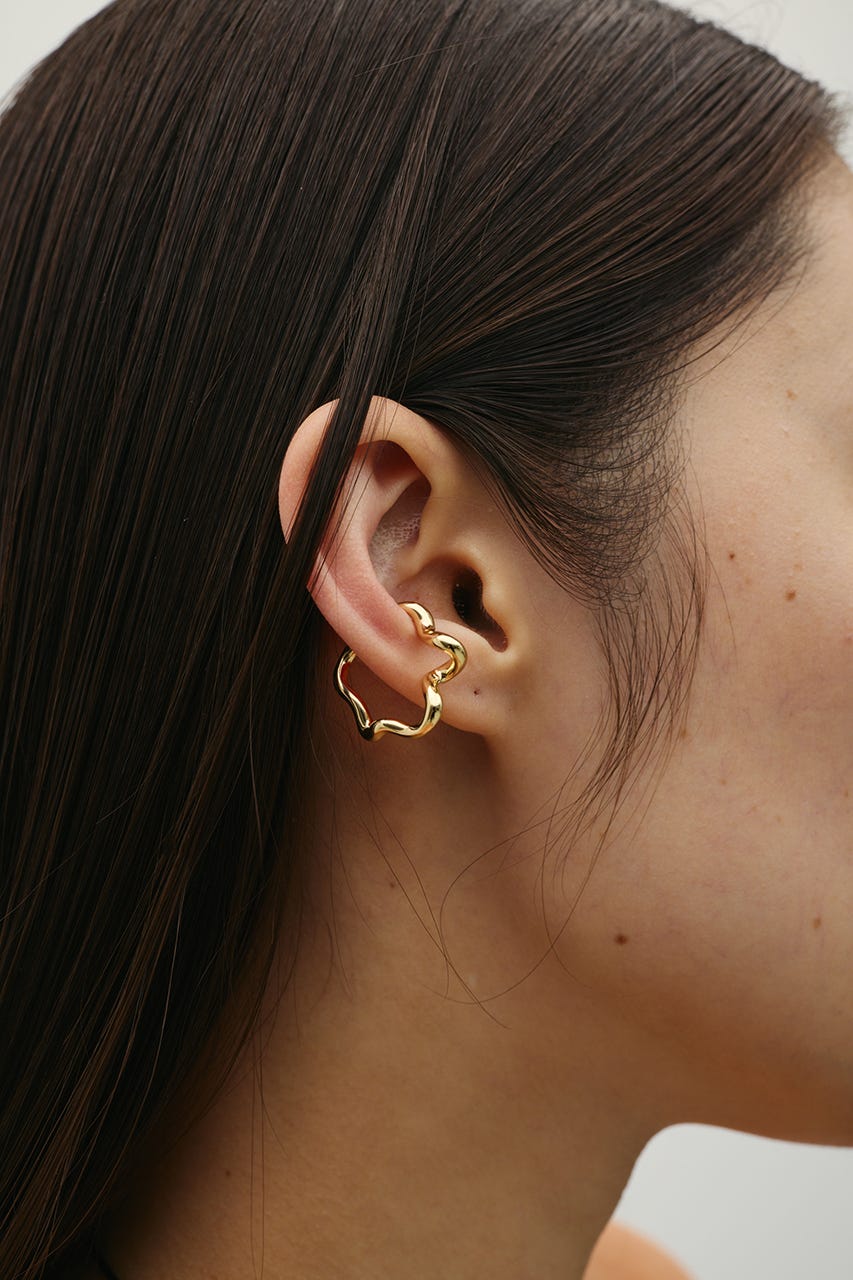 ウェーブラインイヤーカフ GLD FREE