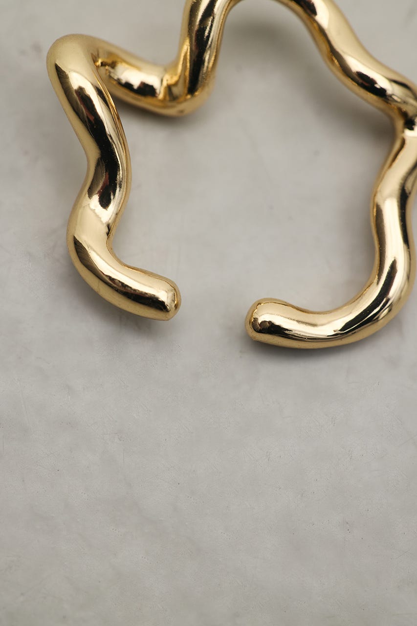 ウェーブラインイヤーカフ GLD FREE