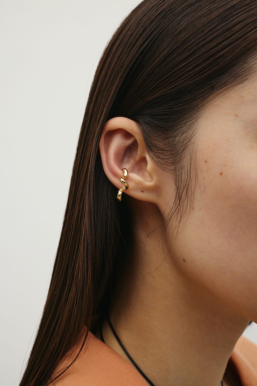 ウェーブラインイヤーカフ GLD FREE