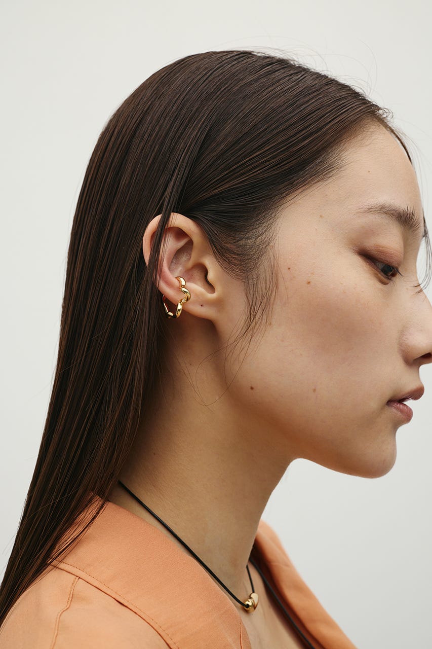 ウェーブラインイヤーカフ GLD FREE