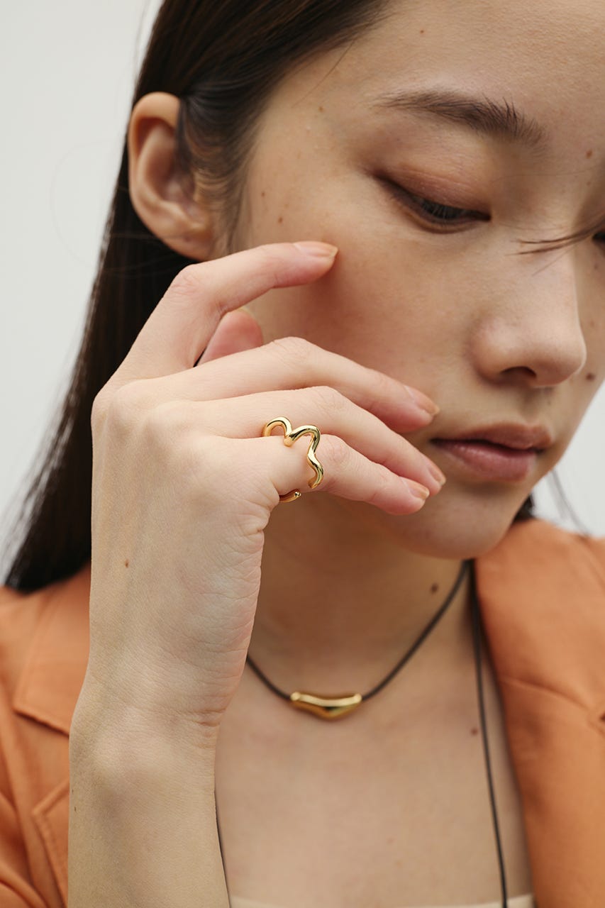 ウェーブラインイヤーカフ GLD FREE