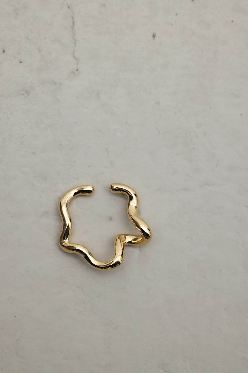 ウェーブラインイヤーカフ GLD FREE