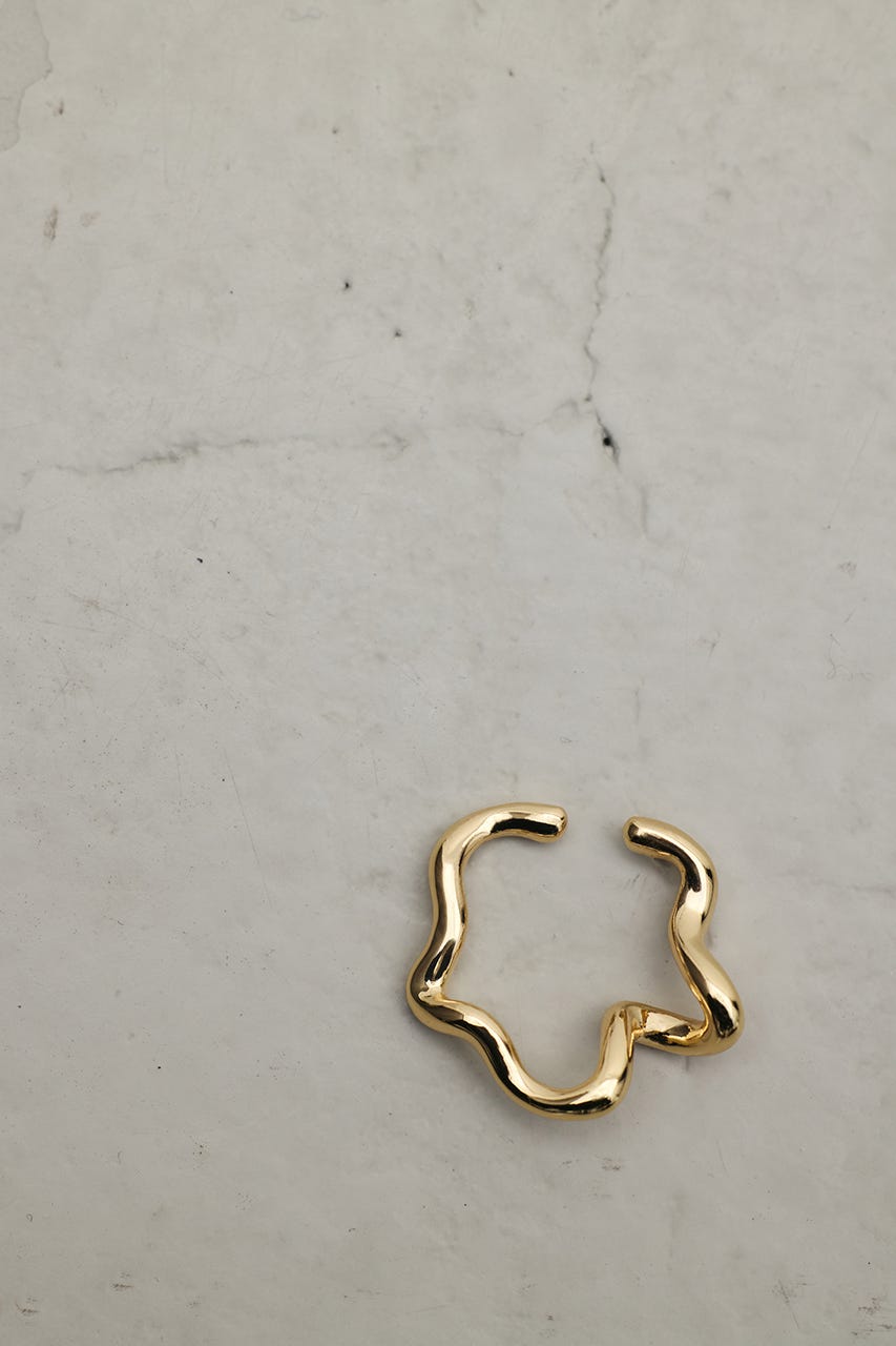 ウェーブラインイヤーカフ GLD FREE