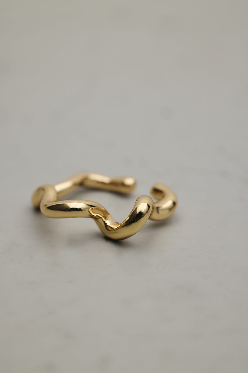 ウェーブラインイヤーカフ GLD FREE