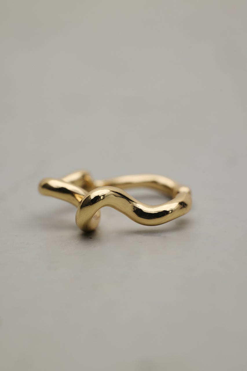 ウェーブラインイヤーカフ GLD FREE