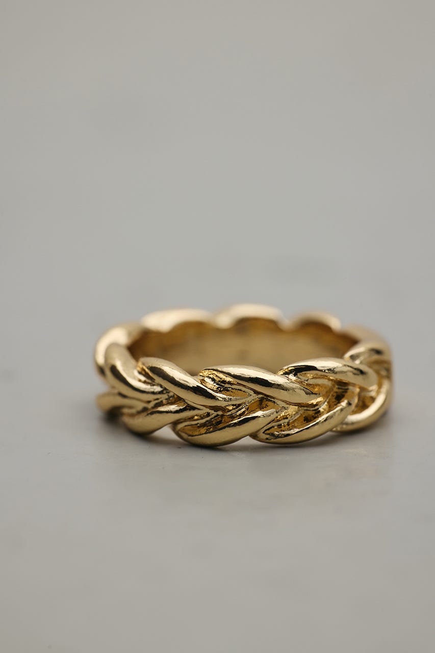 ツイストデザインリング GLD FREE