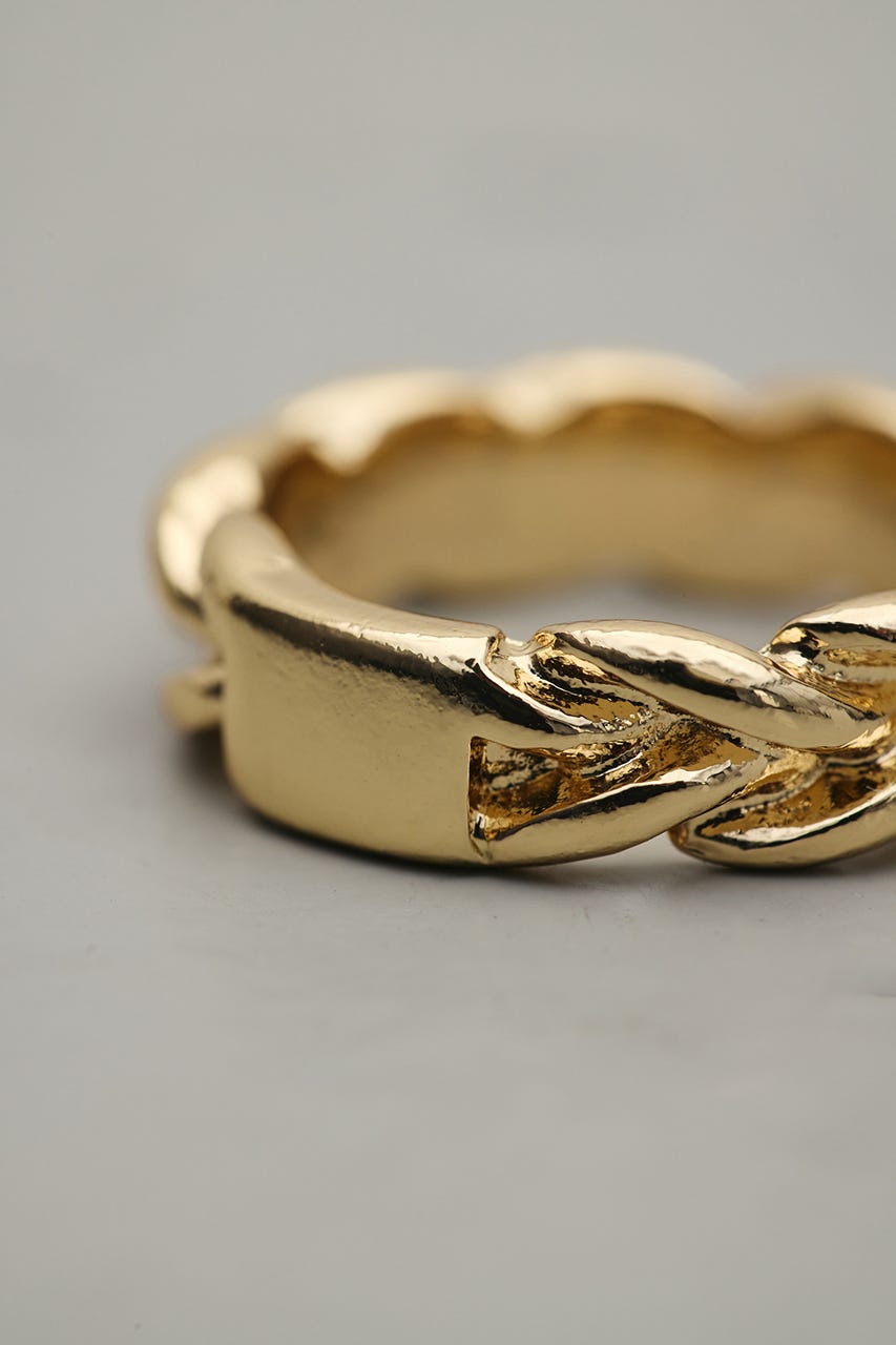 ツイストデザインリング GLD FREE