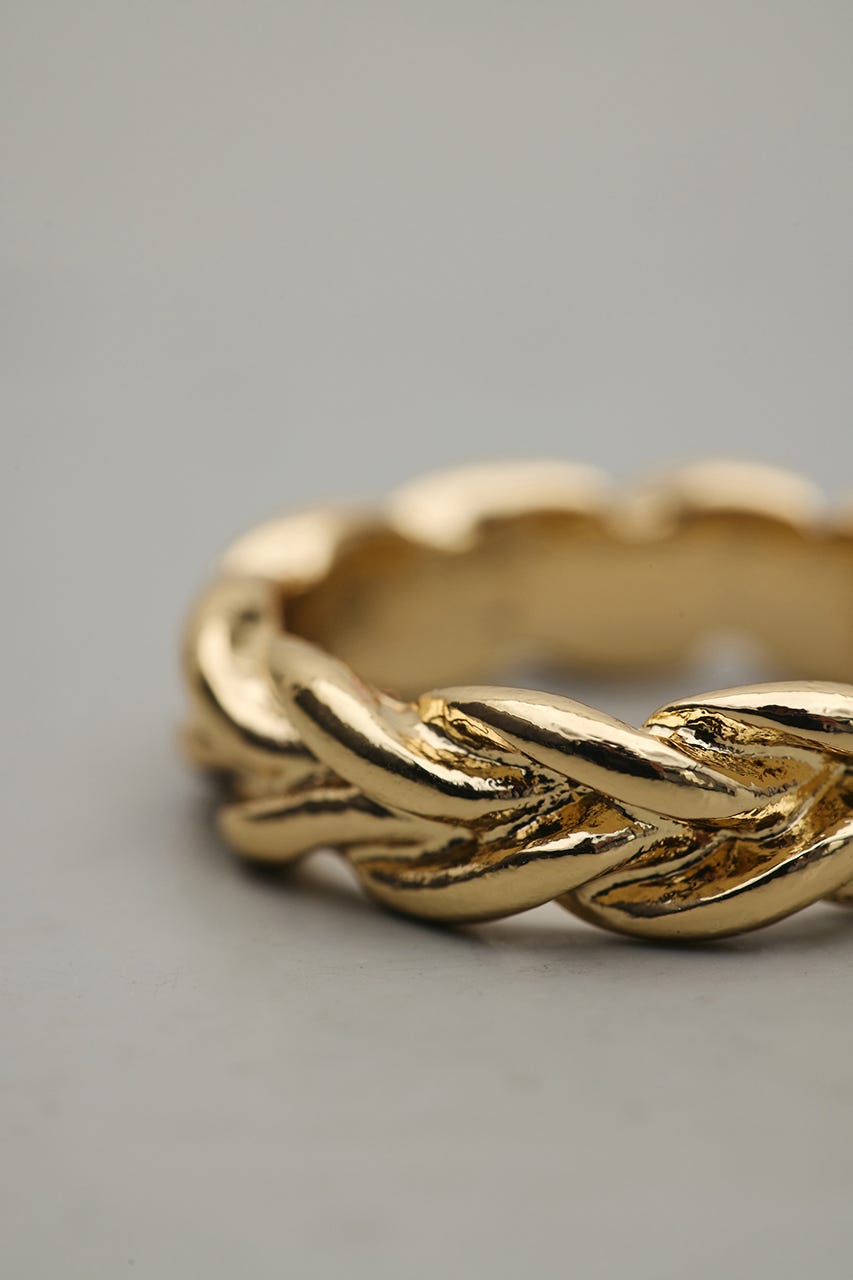 ツイストデザインリング GLD FREE