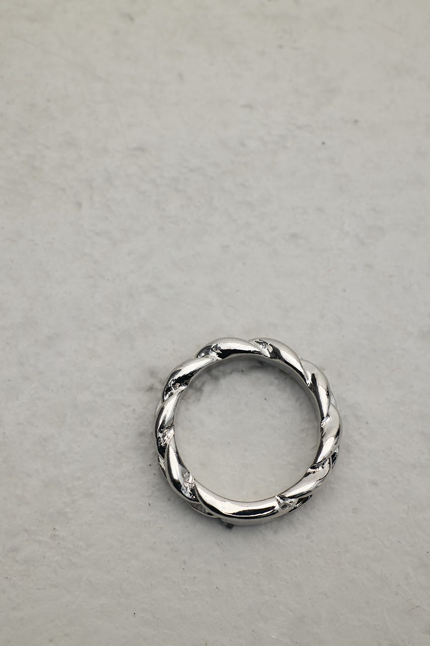 ツイストデザインリング SLV FREE