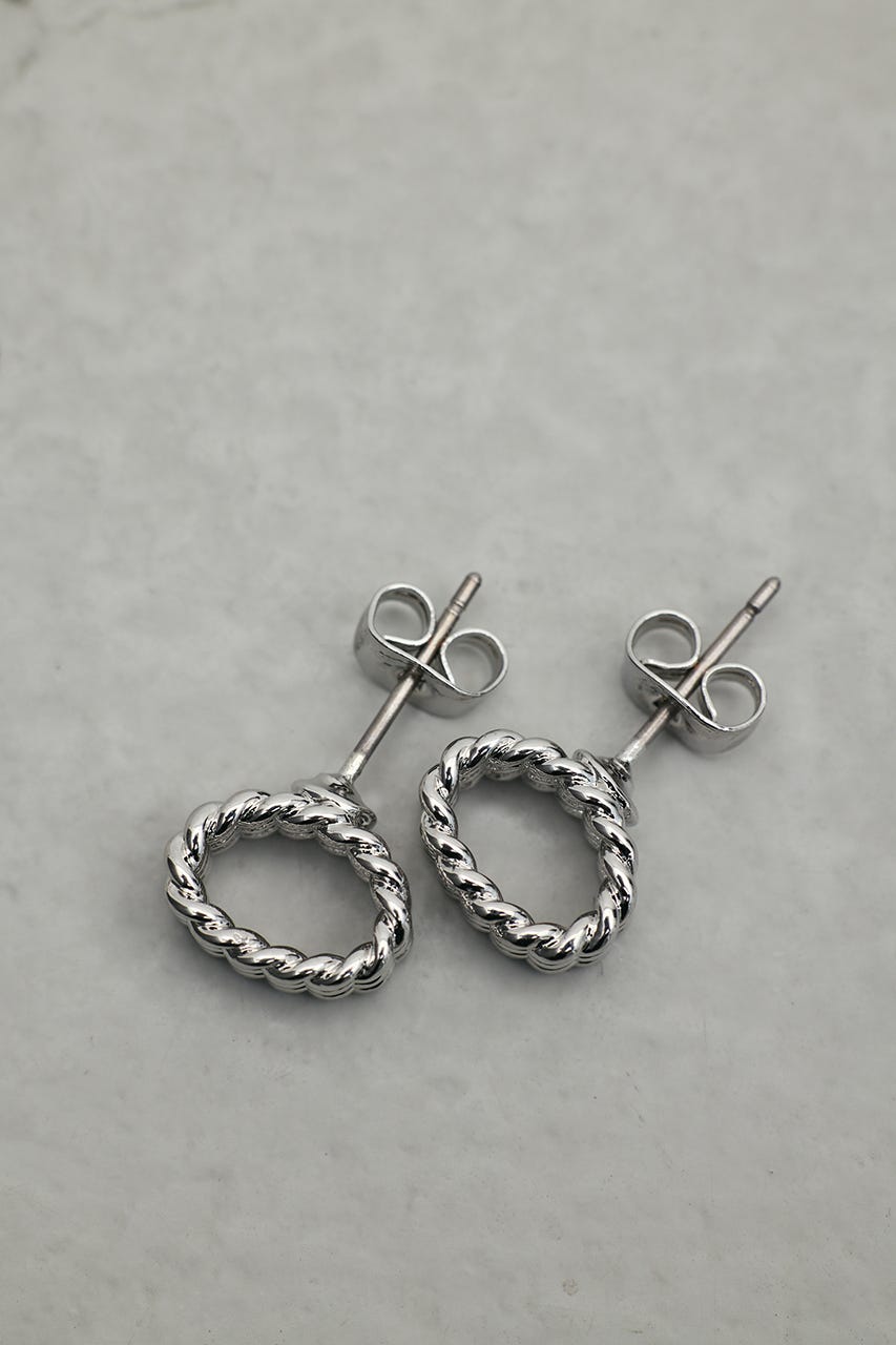 メッシュデザインミニマムピアス SLV FREE