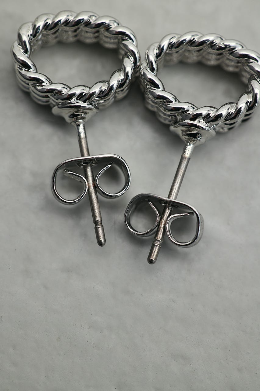 メッシュデザインミニマムピアス SLV FREE